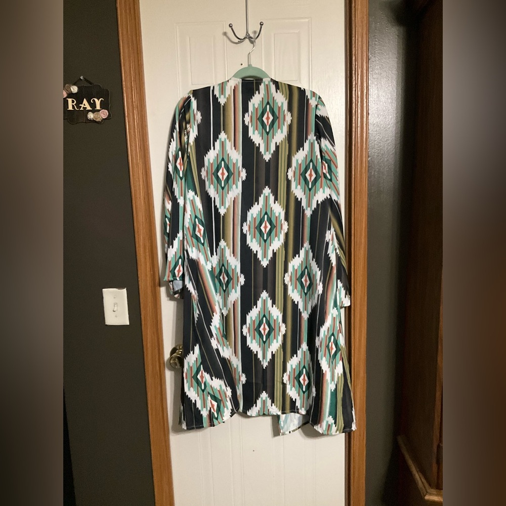 🤠western Aztec cardigan duster